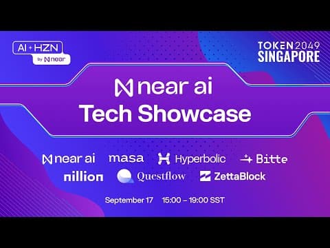 NEAR AI Tech Showcase - Token2049 thumbnail
